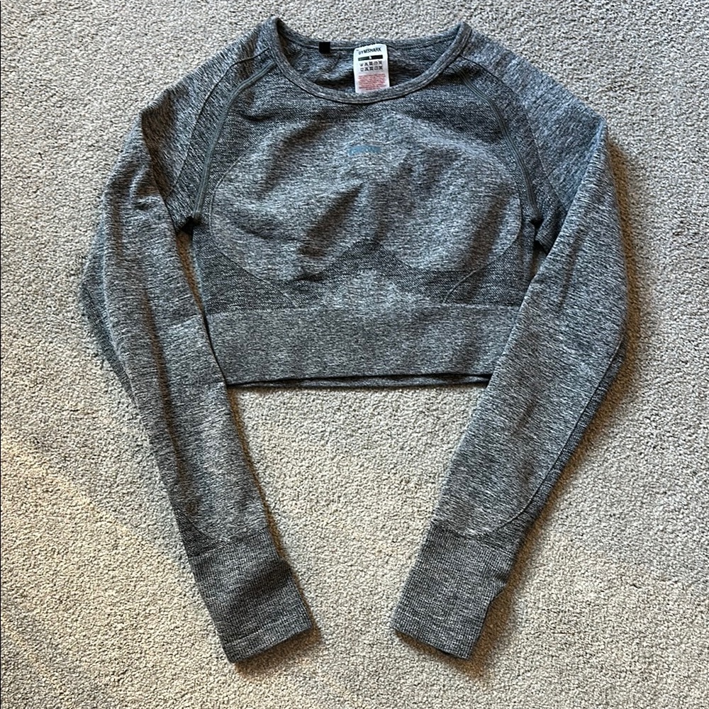 Gymshark Women’s Heather Gray Crop Top